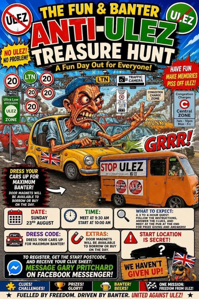 anti ulez treasure hunt